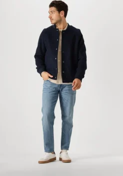 ecru selected homme truien/vesten lshtray ls knit merino butten cardigan