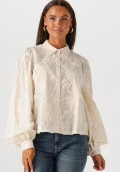 ecru summum blouses blouse tape pattern voile