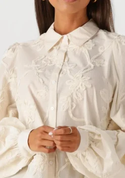 ecru summum blouses blouse tape pattern voile