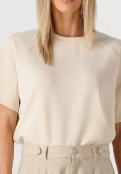 ecru summum t-shirt boxy sleeveless top scuba