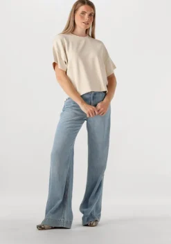 ecru summum t-shirt boxy sleeveless top scuba