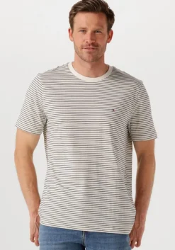 ecru tommy hilfiger t-shirt ess seasonal reg fit solid tee