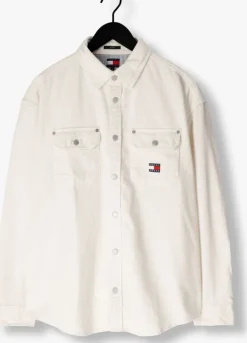 ecru tommy jeans casual overhemd tjm rlx cord shirt ext