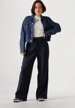 ecru tommy jeans tops & t-shirts tjw slim ls badge tee ext