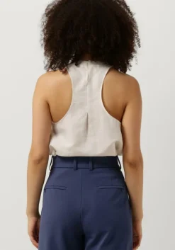 ecru vanilia top light linen twisted