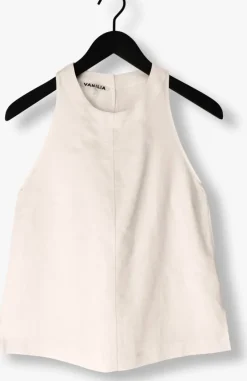 ecru vanilia top light linen twisted