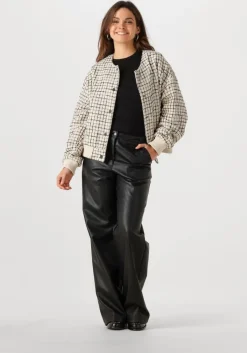 ecru withblack jack wblmaia boucle jacket