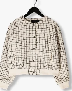 ecru withblack jack wblmaia boucle jacket