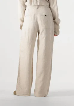 ecru withblack wijde broek wblwillow wide pants