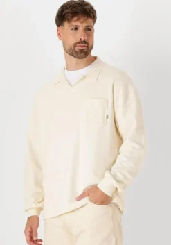 ecru woodbird sweater wblych terry polo