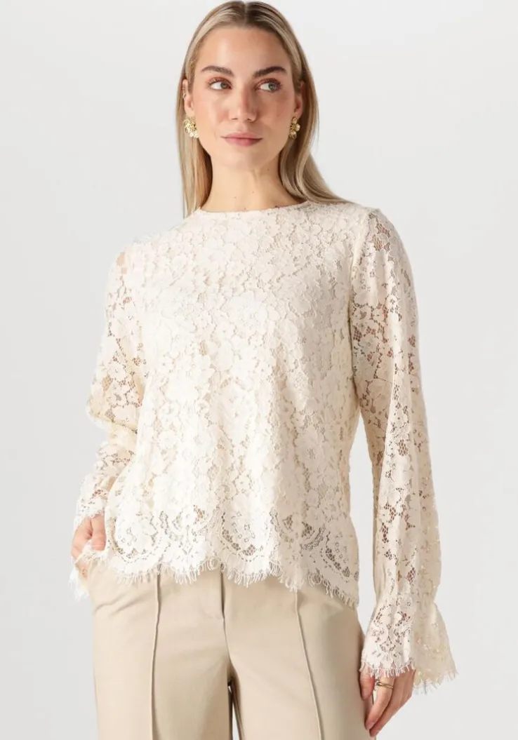 ecru y.a.s. top yasperla ls lace top s. noos