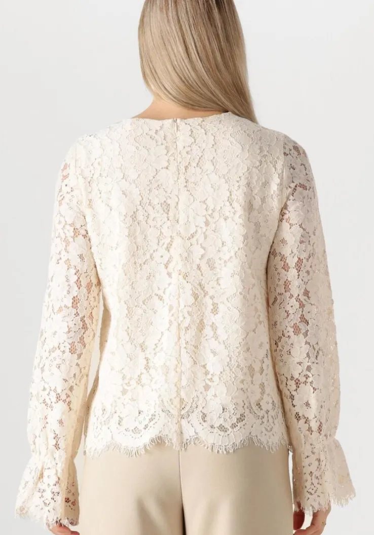 ecru y.a.s. top yasperla ls lace top s. noos