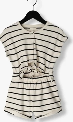 ecru your wishes playsuits stripes front tie playsuit