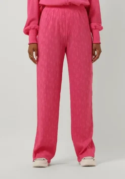 fuchsia alix the label wijde broek ladies woven wide leg plisse pants