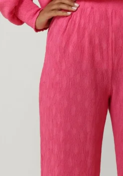 fuchsia alix the label wijde broek ladies woven wide leg plisse pants