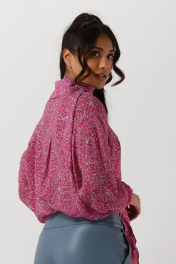 fuchsia goosecraft blouses gc rosie blouse print