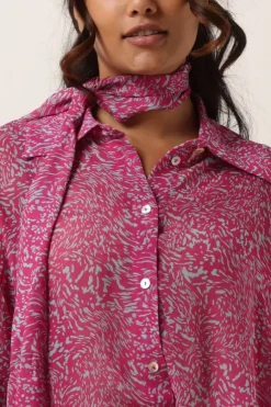 fuchsia goosecraft blouses gc rosie blouse print