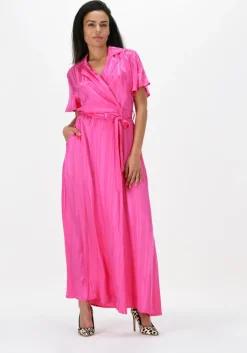fuchsia silvian heach maxi jurk long dress ocollo