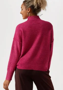 fuchsia y.a.s. trui yasbalis ls high neck knit