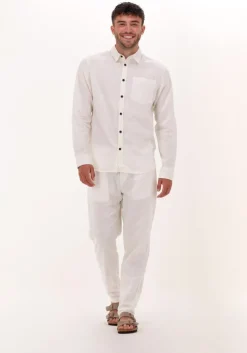 gebroken wit anerkjendt casual overhemd aklouis linen shirt