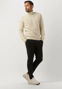 gebroken wit anerkjendt coltrui aknico solid roll neck lambswool