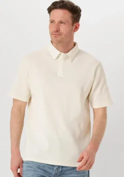 gebroken wit anerkjendt polo akkiki waffle polo tee