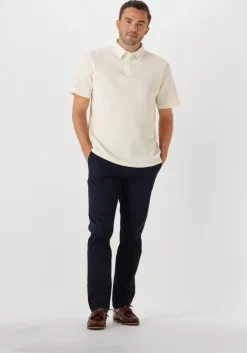 gebroken wit anerkjendt polo akkiki waffle polo tee