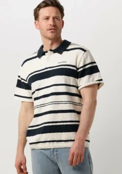 gebroken wit anerkjendt polo aksofus stripe s/s knit