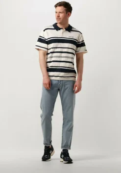 gebroken wit anerkjendt polo aksofus stripe s/s knit