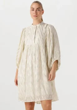 gebroken wit bruuns bazaar midi jurk sarina dress