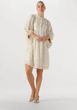 gebroken wit bruuns bazaar midi jurk sarina dress