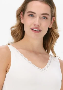 gebroken wit by-bar top lace singlet