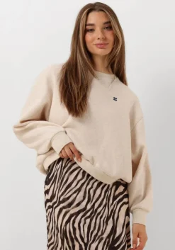 gebroken wit by-bar trui bibi small logo sweater