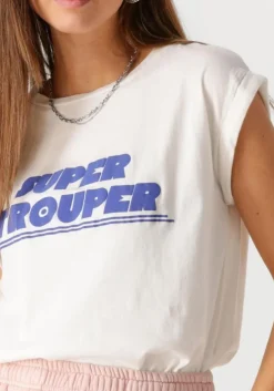 gebroken wit by-bar t-shirt thelma super drouper top