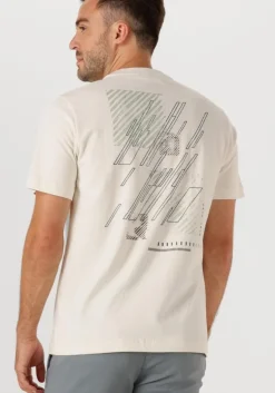 gebroken wit cast iron t-shirt regular fit peached jersey