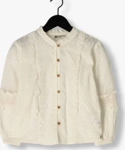 gebroken wit daily7 blouses shirt longsleeve ruffle