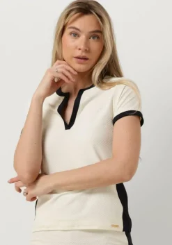 gebroken wit deblon sports t-shirt ellin t-shirt honeycomb