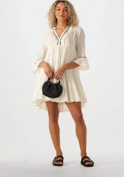 gebroken wit devotion mini jurk efisto