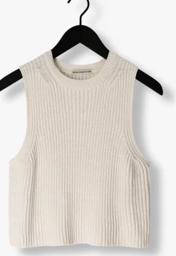 gebroken wit drykorn top noara