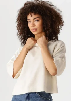 gebroken wit edited top birla knit shirt