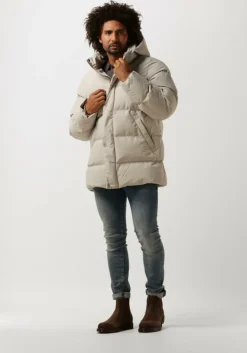 gebroken wit elvine gewatteerde jas bror