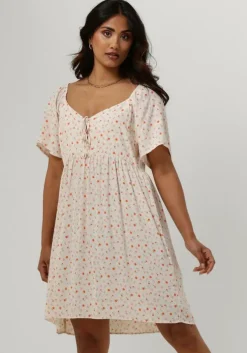 gebroken wit envii mini jurk enrome ss dress aop 7014