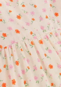 gebroken wit envii mini jurk enrome ss dress aop 7014