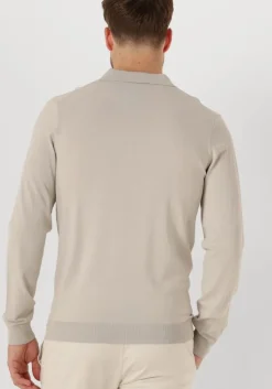 gebroken wit gentiluomo trui polo no button ls k2039-260