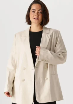 gebroken wit gestuz blazer elarahgz linen blazer