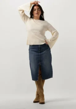 gebroken wit gestuz tops & t-shirts antaligz peplum wool pullover