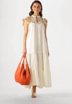 gebroken wit greek archaic kori maxi jurk 231097