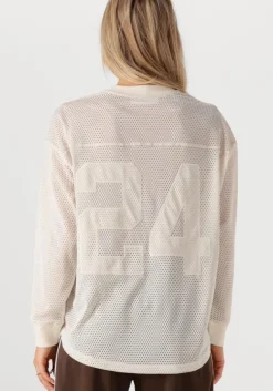 gebroken wit haute l'amitié tops & t-shirts drift ls sports blouse