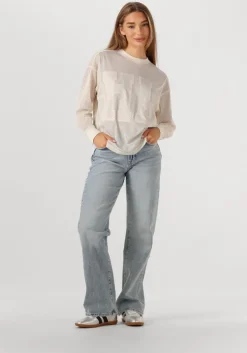 gebroken wit haute l'amitié tops & t-shirts drift ls sports blouse