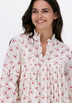 gebroken wit lollys laundry mini jurk georgia